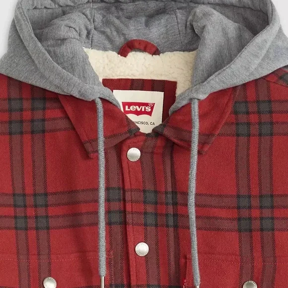 Francisco Sherpa Flannel Heavy Shirt Jacket - Picture 4 of 12